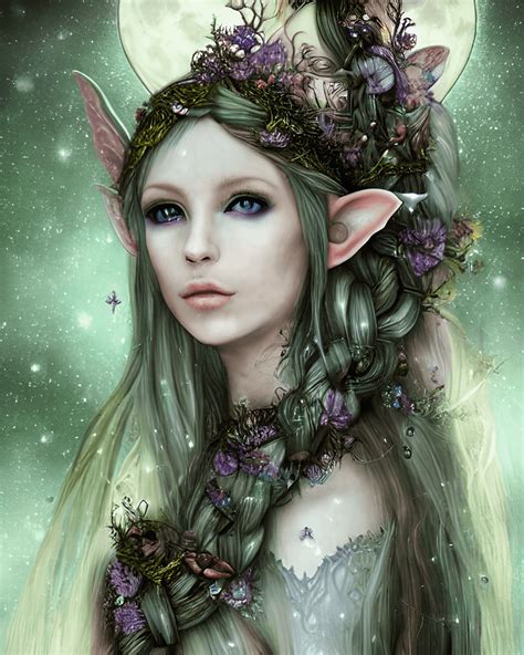 Fantasy Mystical Fairy Witch Goddess Graphic · Creative Fabrica