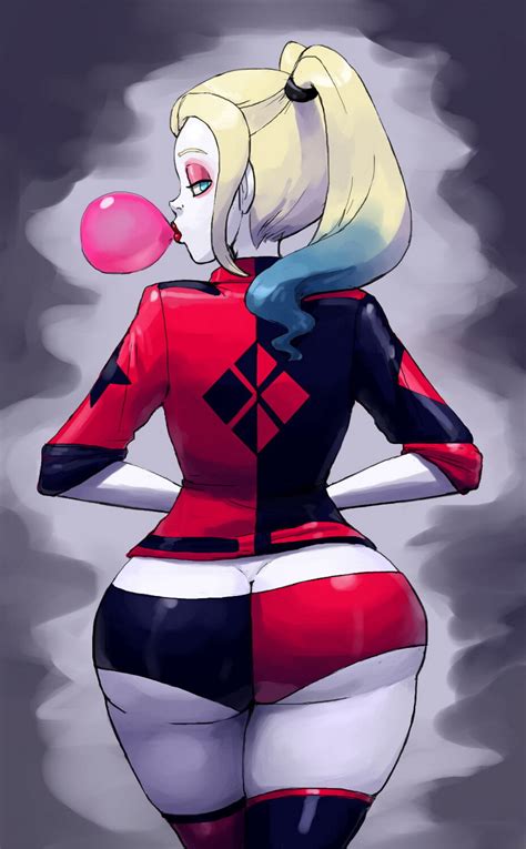 Harley Quinn Solo Female Plump Ass Blonde Curvy Lips