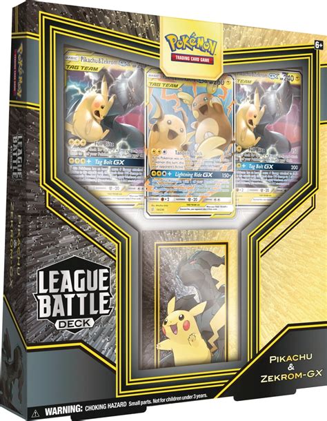 Pokemon Pikachu Zekrom Gx League Battle Deck