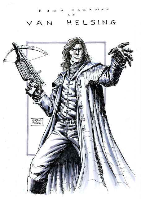 Drawlaahhh Hugh Jackman As Van Helsing By Sheldon Goh