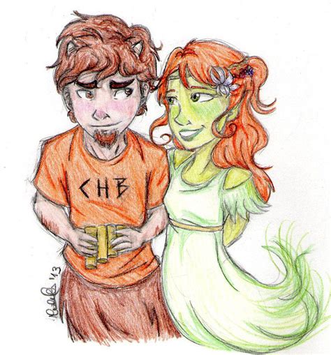 Grover And Juniper Percy Jackson Drawings Percy Jackson Percy