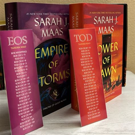 Throne Of Glass Tandem Read Bookmarks Set Of 2 Matches New Covers Officially Licensed By Sjms