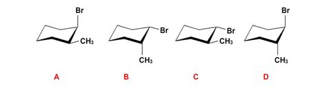 Solved Select The Most Stable Chair Conformation For Off