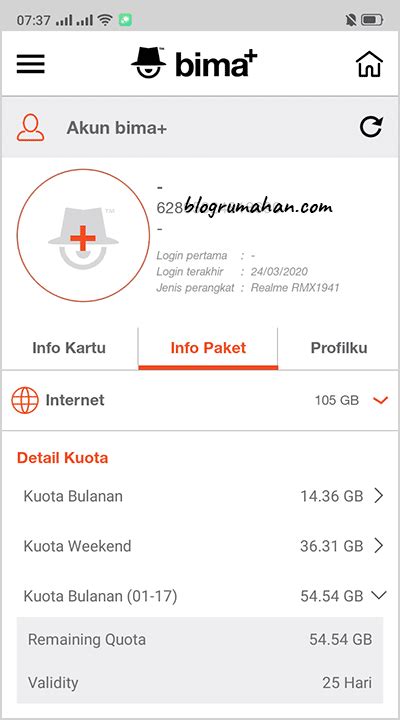 Cara Cek Kuota Internet Tri Blogrumahan