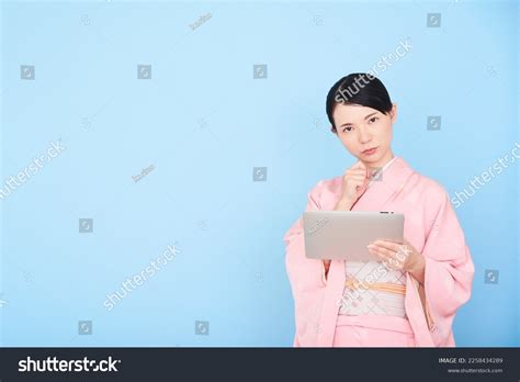 Woman Wearing Japanese Traditional National Costume Stock Photo ...