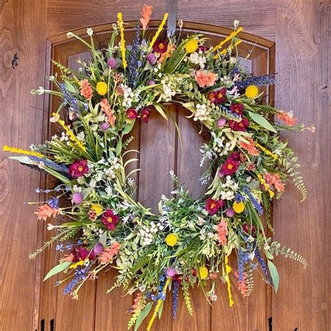 Garland Spring Summer Spring Flower Wreath Spring Wreath Decor