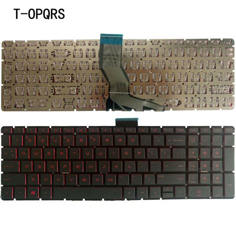 HP TPN-Q173 9Z.NC8LN.701 836099-001 US Backlit Keyboard with Red Font