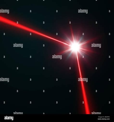 Red Laser Beam Vector Illustration Stock Vector Image And Art Alamy