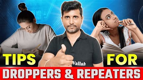 Secret Tips For Droppers And Repeaters Study Tips For NEET JEE YouTube