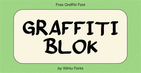 Graffiti Blok Free Font | Master Bundles