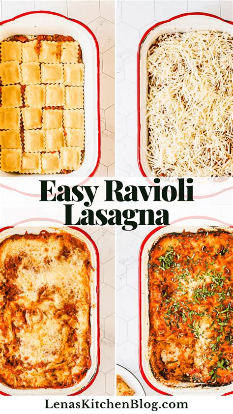 Easy Ravioli Lasagna Recipe Lena S Kitchen