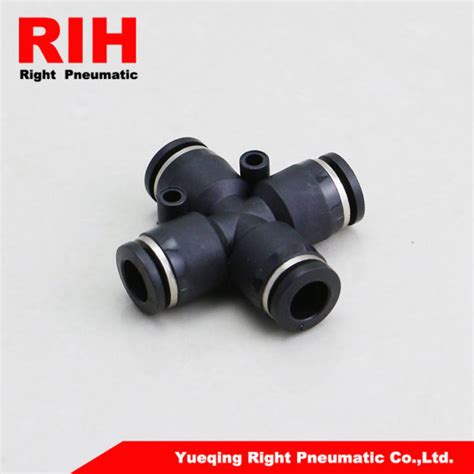 PZA Series Air Fittings Four Throughs Quick Connector One Touch Air