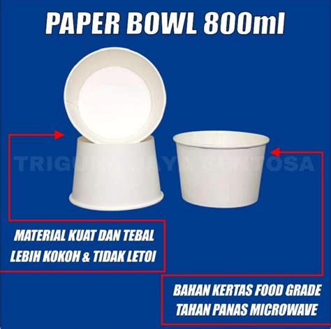 Paper Bowl 800ml Pack Trifinity