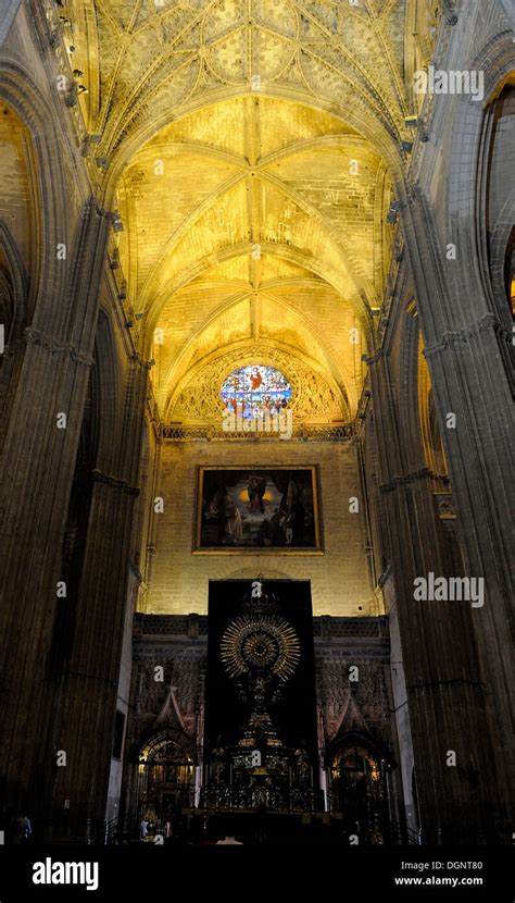 Seville Cathedral, interior, Seville, Andalusia, Spain, Europe Stock Photo - Alamy