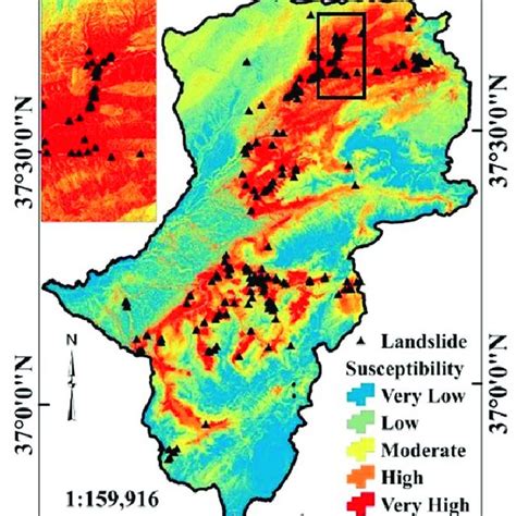 Landslide Susceptibility Map Based On The Rf Model Landslide