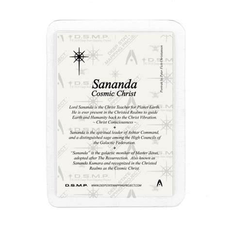 Sananda Cosmic Christ Spirit Guide Card Deep State Mapping Project