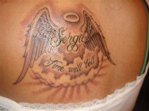 Awesome Wings Angel Rip Tattoos For Mom