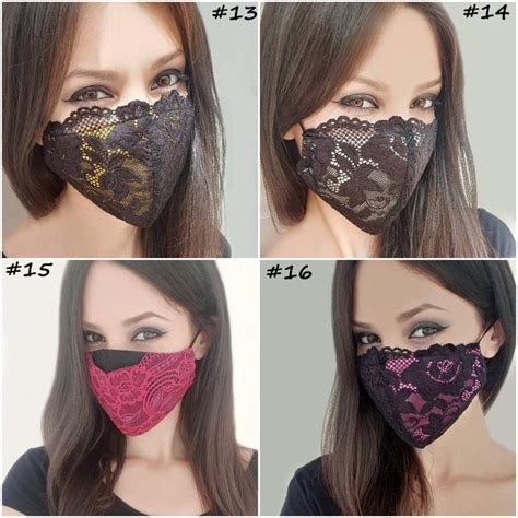 Luxury Designer Face Mask Lace Face Mask Fashion Face Mask Etsy