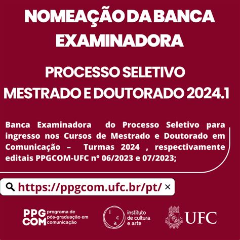 Banca Examinadora Do Processo Seletivo Turma Programa De P S