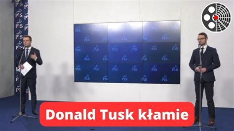 Konferencja PiS Donald Tusk kłamie YouTube