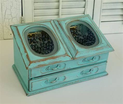 Shabby Chic Box Rustic Jewelry Box Jewelry Box Recycled Etsy Rustic