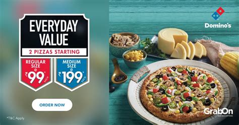 Domino's Coupon Codes & Offers: 50% OFF On All Pizzas Today