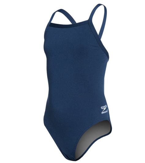 Speedo Girls Solid Endurance Flyback Training One Piece Swimsuit