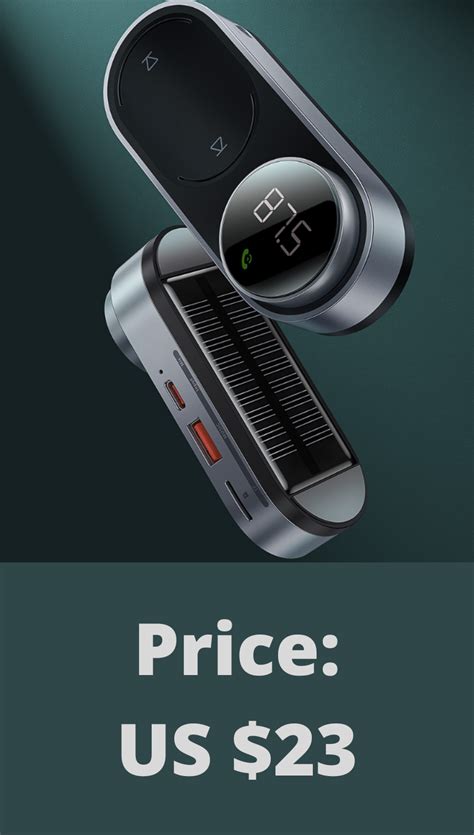 Best AliExpress Finds Xiaomi Baseus Solar Car FM Transmitter