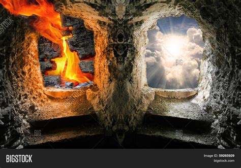 Two Gates Heaven Hell Image And Photo Free Trial Bigstock