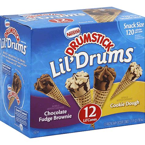 Drumstick Lil Drums Sundae Cones Snack Size Chocolate Fudge Brownie