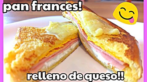 Cómo Hacer Pan Francés en Casa Relleno de Queso Delicioso YouTube