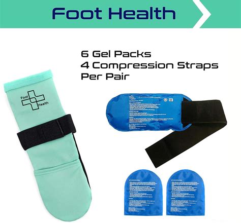 Cold Hot Therapy Socks With Gel Packs Compression Strap Plantar Fasciitis Relief Arch