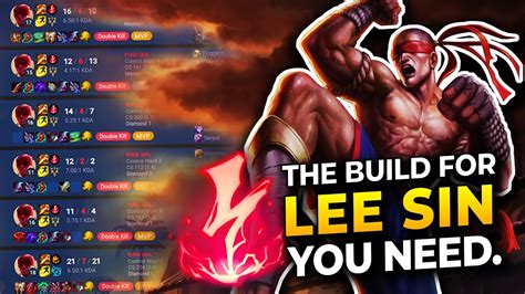 FULL DAMAGE LEE SIN BUILD DESTROYS HIGH ELO LOBBY YOU NEED TO TRY THIS