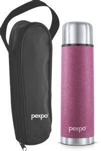Pexpo Thermosteel Vacuum Flask Hrs Hot And Cold With Zipper Bag Flip Pro Ml Flask Buy