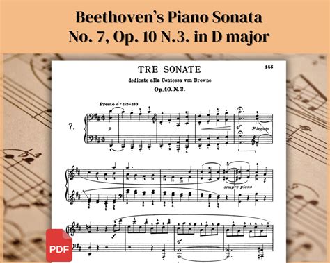 Piano Sheet Music, Beethoven Music Sheets, Beethoven Sonata, Ludwig Van ...