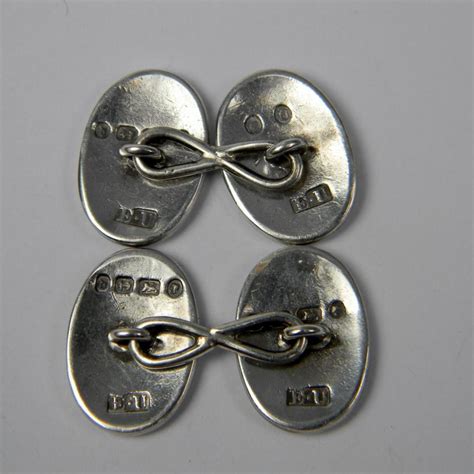 Silver Cufflinks Engraved with Butterfly's and Bee's | DB Gems