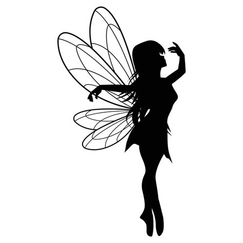 Cute Fairy Silhouette Illustration Graphic 16268713 Vector Art At Vecteezy