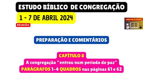 Respostas Chaves Do Estudo B Blico De Congrega O Semana De Abril