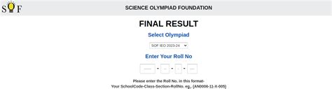 Sof Ieo Results 2024 25 Check Ieo Result For Level 1