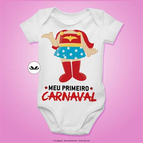 Body Bebê Manga Curta Carnaval Super heroína Elo7