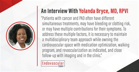 An Interview With Yolanda Bryce Md Rpvi Endovascular Today