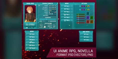 Assets UI Anime RPG Novella Kit By Wenrexa