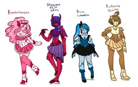 Magical Girl Gem Adopts Colab Closed By Crazy Peach Adopt On Deviantart