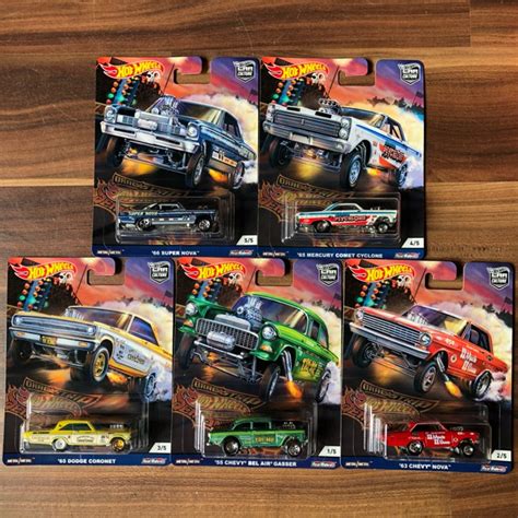 Hot Wheels Drag Strip Demons Pcs Set Shopee Malaysia