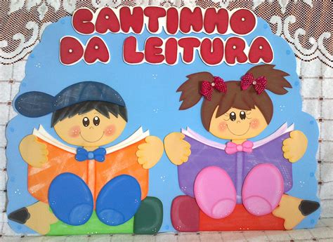 INÊS Artes em EVA Painel Cantinho da Leitura e Caixa Decorada para