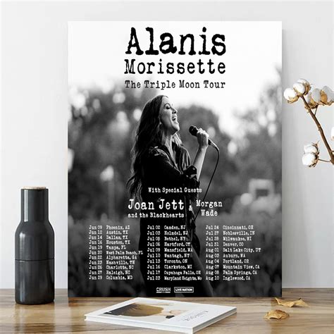 Alanis Morissette Announces Massive 2024 Tour Poster Sold By Equivalent