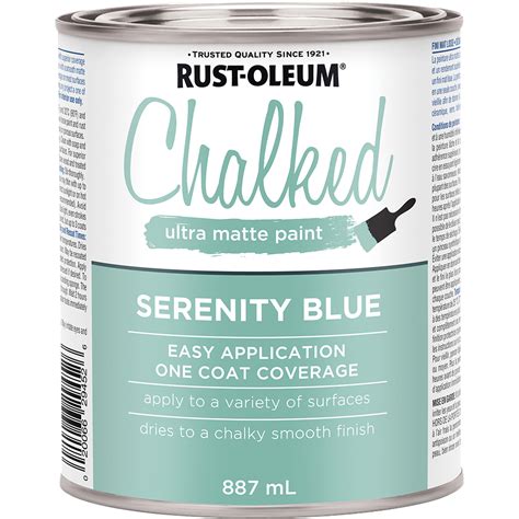 Rust-Oleum 286939 Chalked Paint, 857 ml, Can, Blue