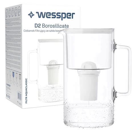 Wessper Aquaclassic Crystalline L Bia Y Szklany Dzbanek Filtruj Cy