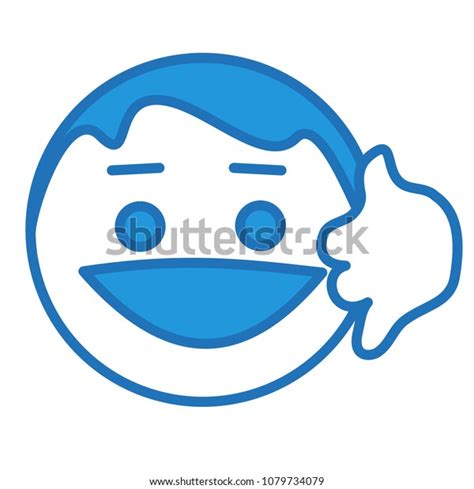 Emoji Man Showing Call Me On Stock Vector (Royalty Free) 1079734079 ...