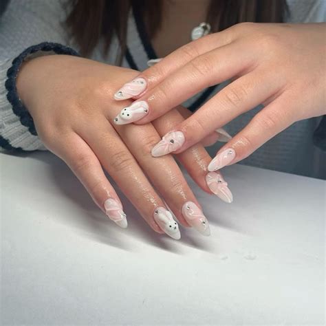 Miffy Nails Gel Nails Nude Nails Simple Nails